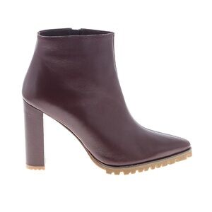 Anine Bing Burgundy Ankle Boots